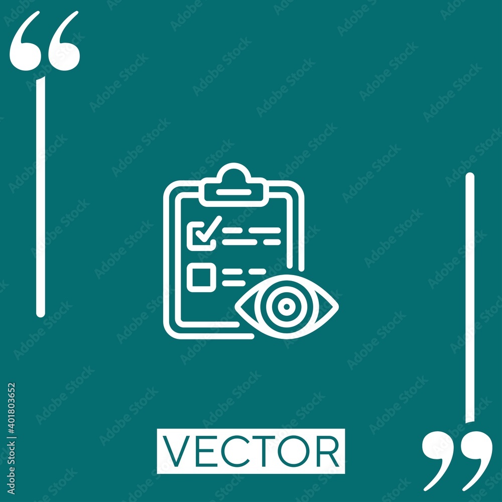 checklist vector icon Linear icon. Editable stroke line checklist vector icon Linear icon. Editable stroke line