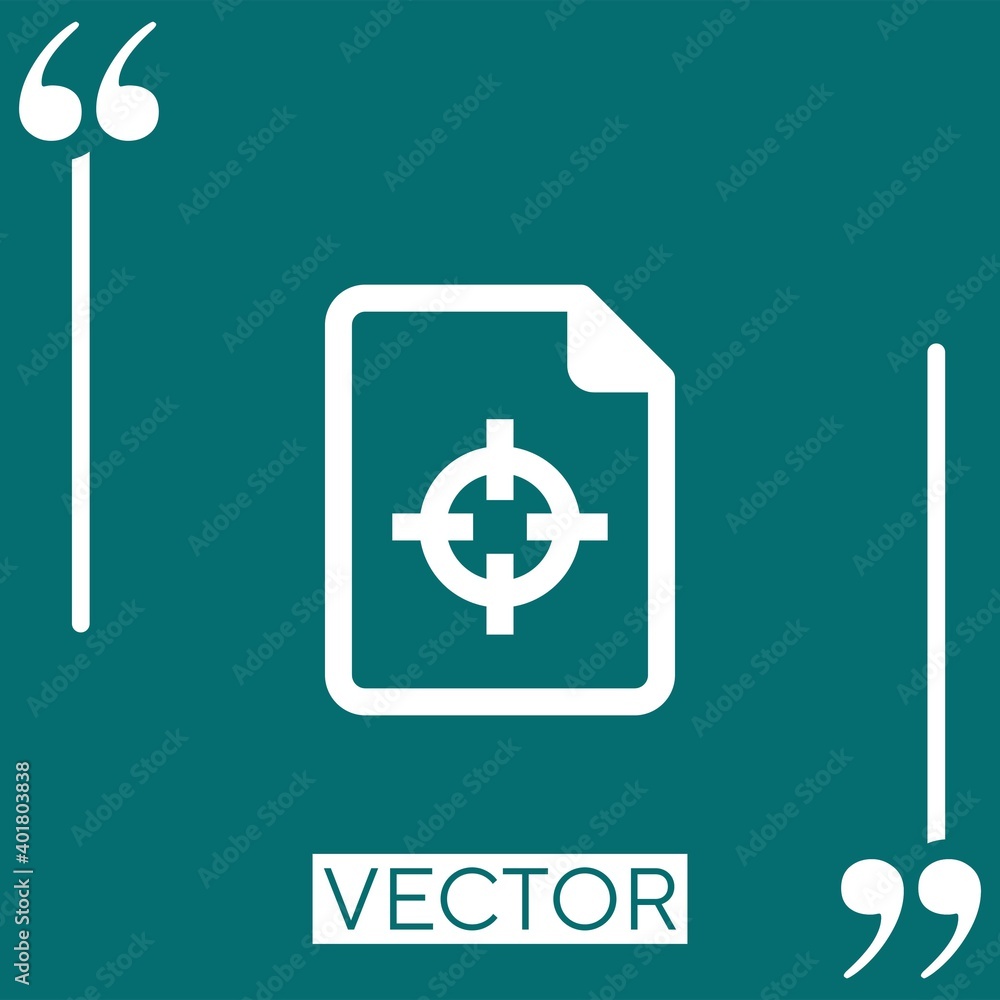 Obraz premium files vector icon Linear icon. Editable stroke line