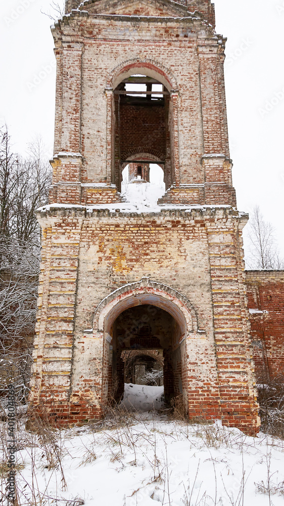 ruins of the old bell tower