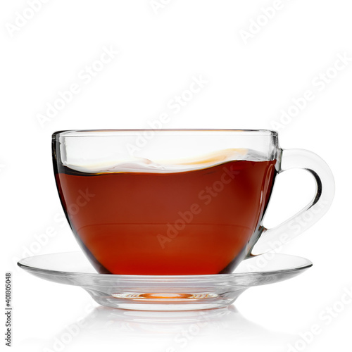 glass cup of tea