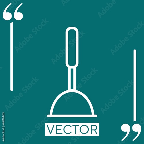 desatascador vector icon Linear icon. Editable stroke line