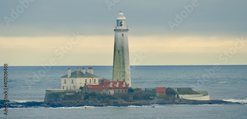 Lighthouse - st Mary's weatherbeaten 