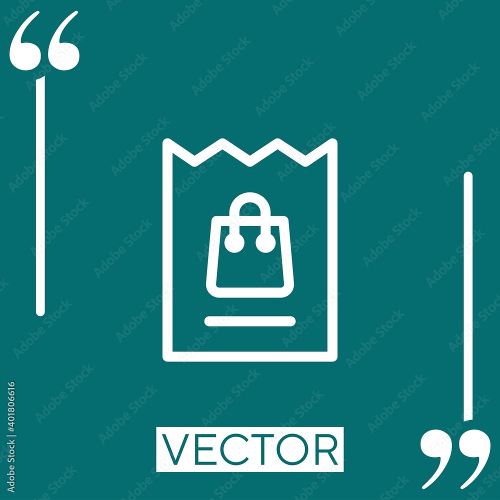 invoice vector icon Linear icon. Editable stroke line invoice vector icon Linear icon. Editable stroke line