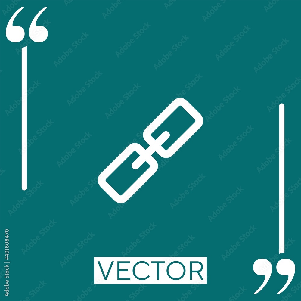 link chain vector icon Linear icon. Editable stroke line link chain vector icon Linear icon. Editable stroke line