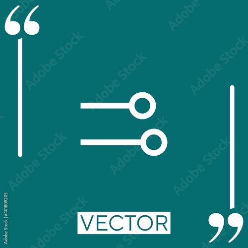 relays vector icon Linear icon. Editable stroke line