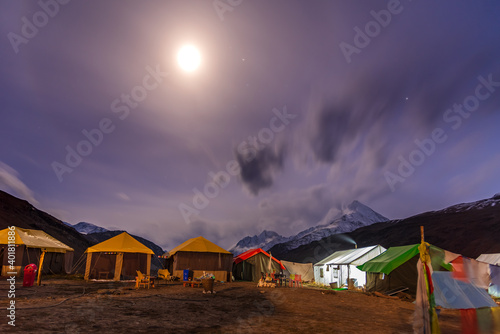 View at Chandrataal  camp of Spiti Valley, Himachal Pradesh, India. © anjali04