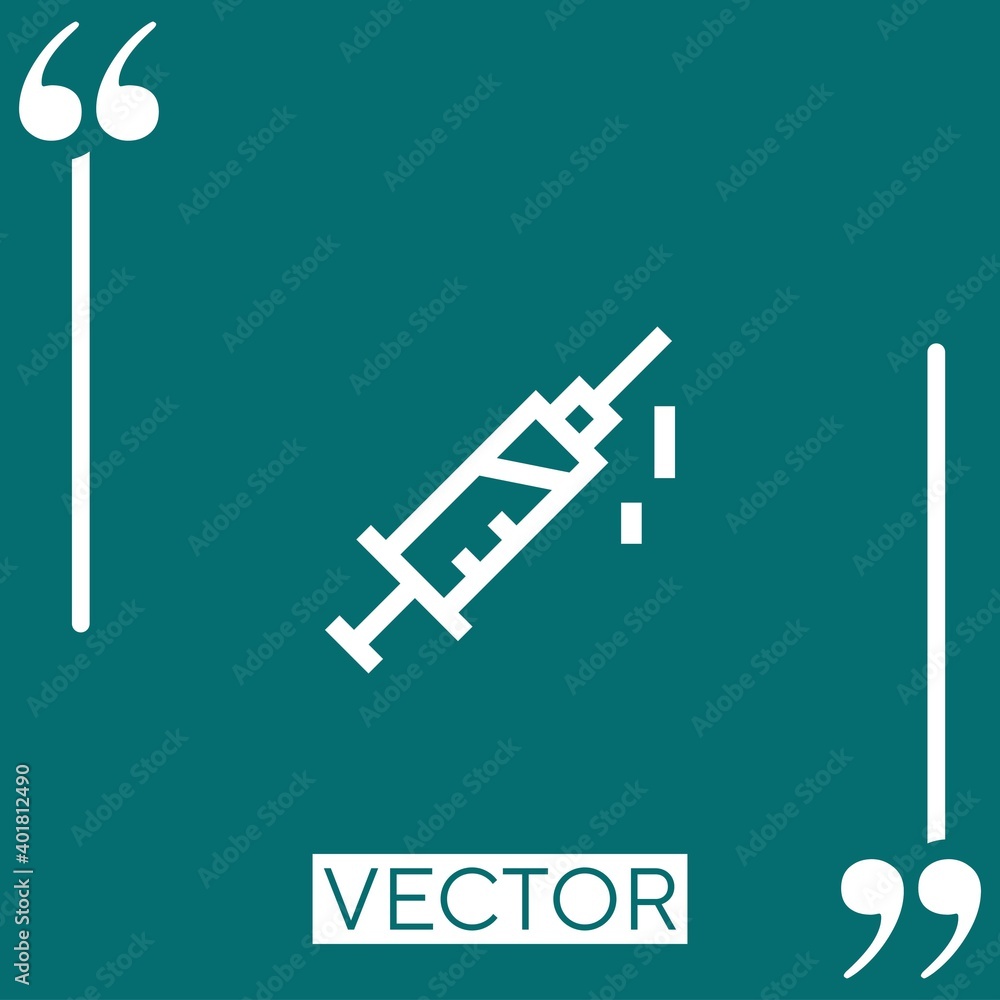 medical vector icon Linear icon. Editable stroke line medical vector icon Linear icon. Editable stroke line