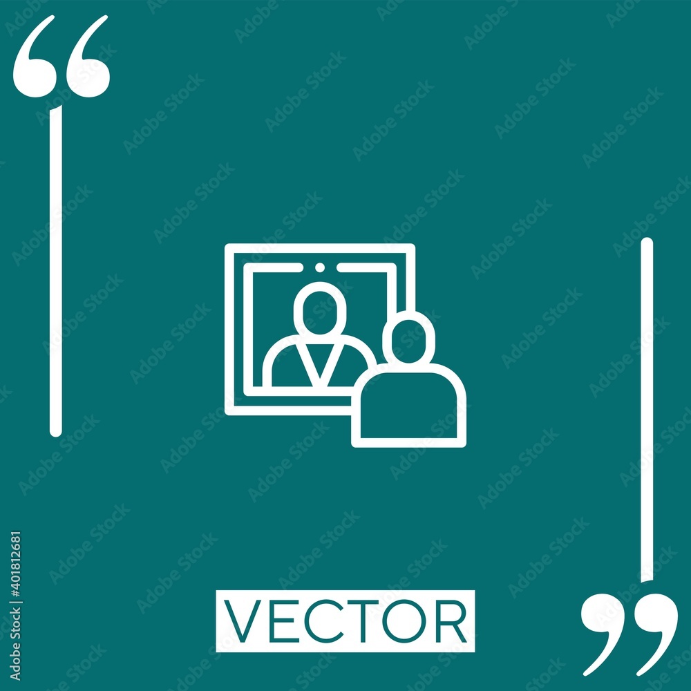 self esteem vector icon Linear icon. Editable stroked line self esteem vector icon Linear icon. Editable stroked line