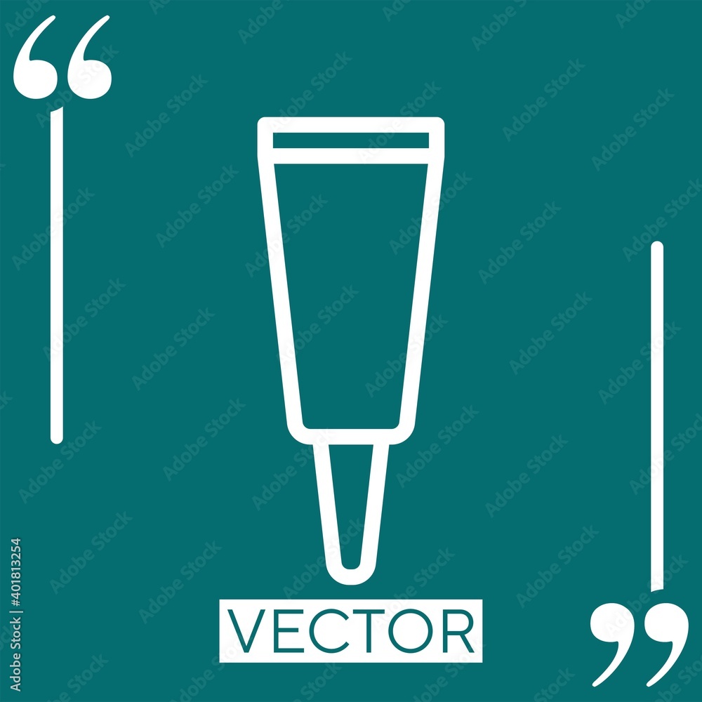 eyelash vector icon Linear icon. Editable stroke line eyelash vector icon Linear icon. Editable stroke line