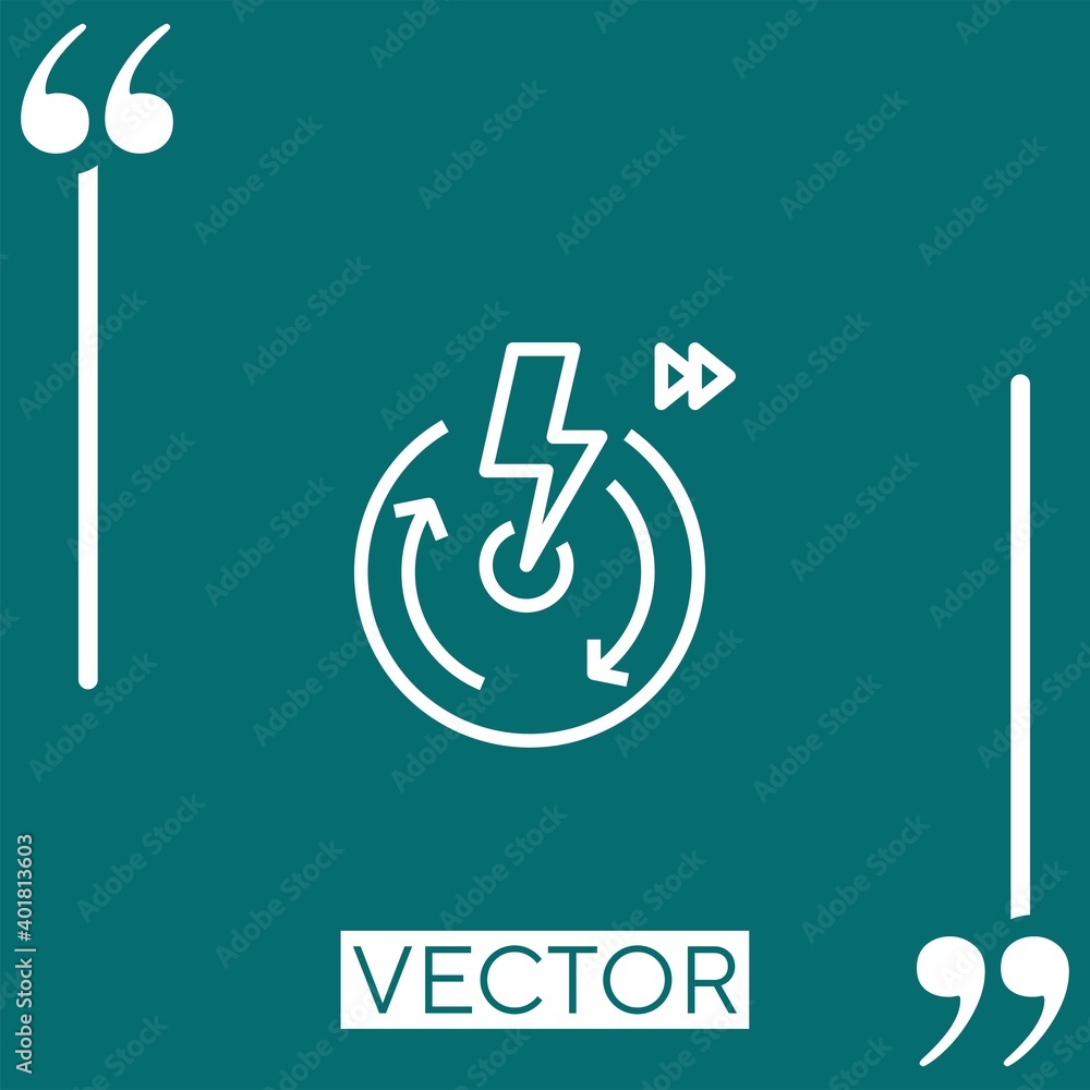 quick vector icon Linear icon. Editable stroke line quick vector icon Linear icon. Editable stroke line