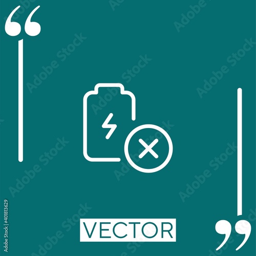 remove vector icon Linear icon. Editable stroke line