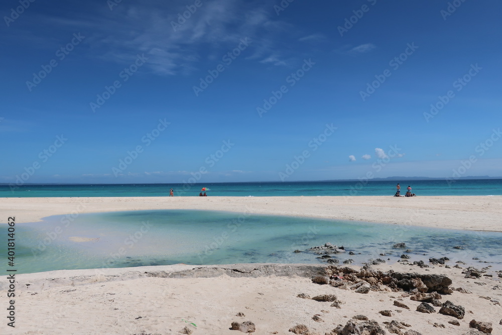 Obraz premium Weißer Strand auf Bantayan Island Philippinen