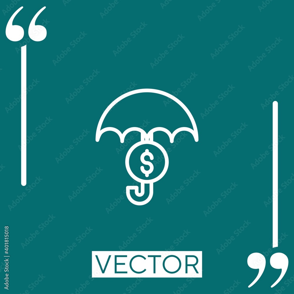 dollar vector icon Linear icon. Editable stroke line dollar vector icon Linear icon. Editable stroke line