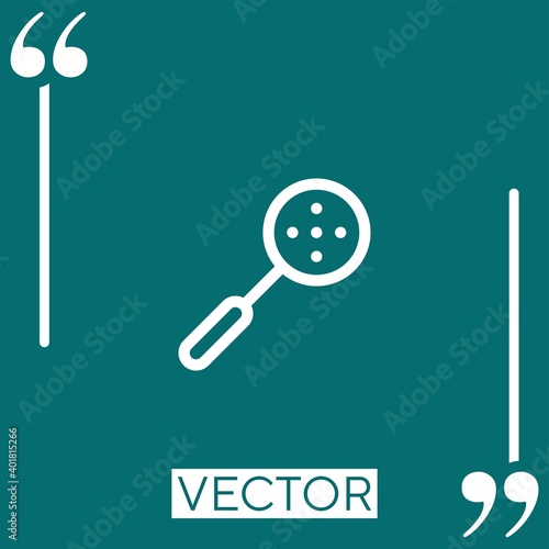 skimmer vector icon Linear icon. Editable stroke line