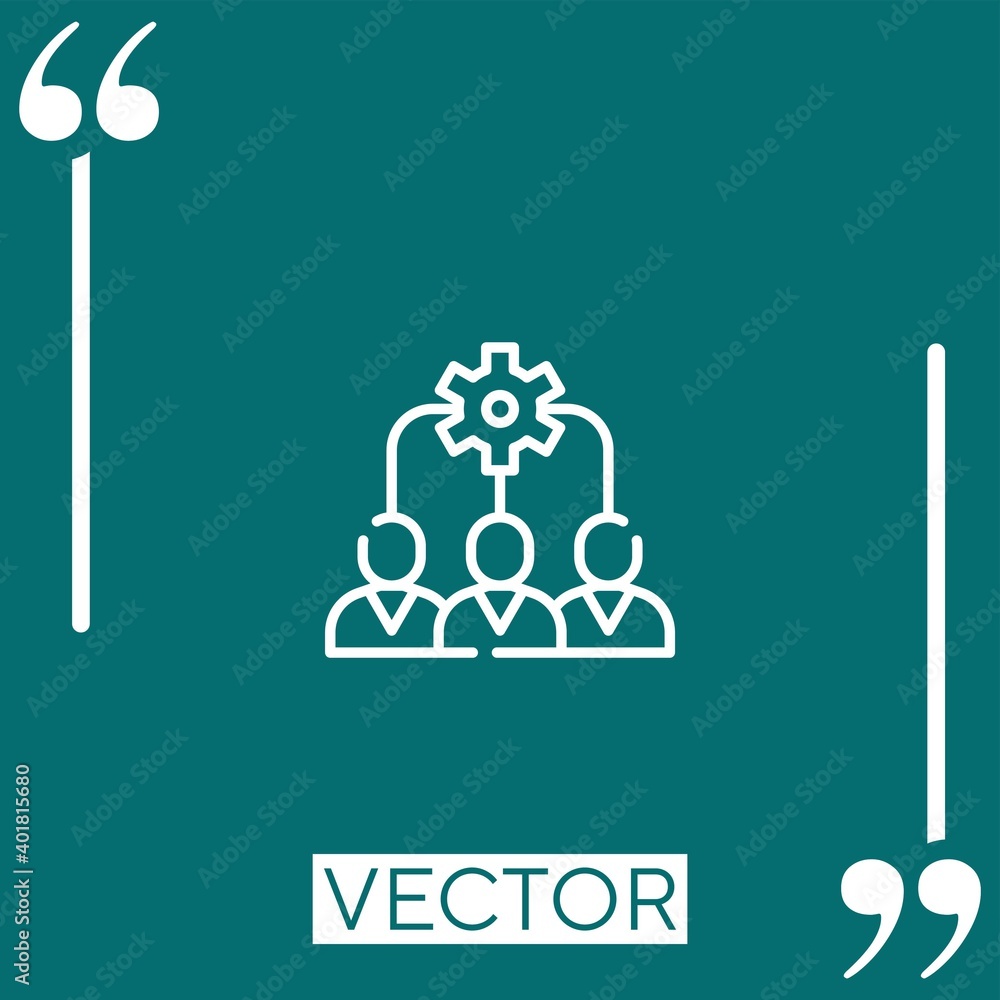 sociology vector icon Linear icon. Editable stroke line sociology vector icon Linear icon. Editable stroke line