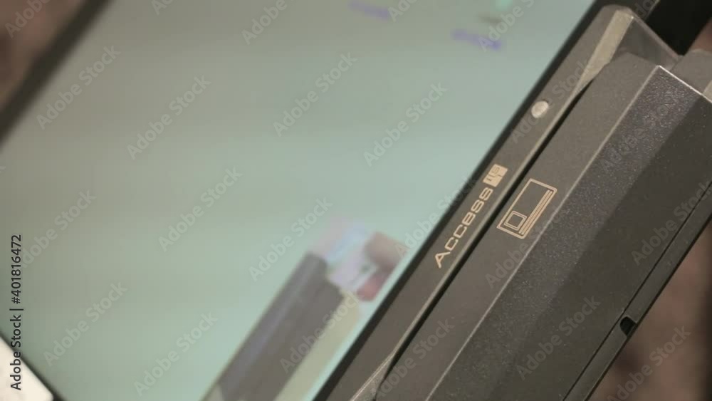 Key card access control systems. Employer pull through the card in access control systems Key card access control systems. Employer pull through the card in access control systems