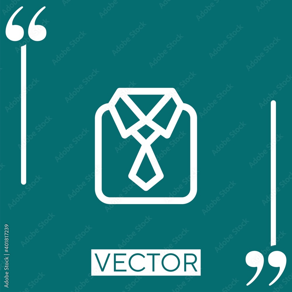 shirt vector icon Linear icon. Editable stroke line shirt vector icon Linear icon. Editable stroke line