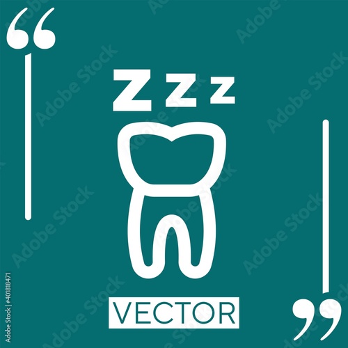 anesthesia vector icon Linear icon. Editable stroke line