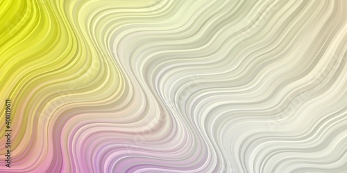 Light Multicolor vector template with curves.