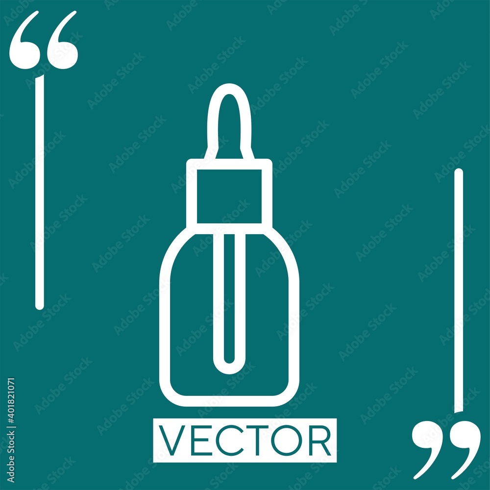 organic oil vector icon Linear icon. Editable stroke line organic oil vector icon Linear icon. Editable stroke line