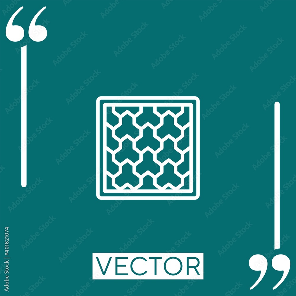 paving vector icon Linear icon. Editable stroke line paving vector icon Linear icon. Editable stroke line