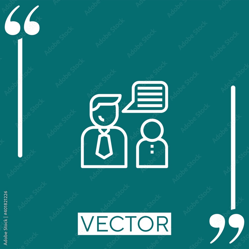 businessman vector icon Linear icon. Editable stroke line businessman vector icon Linear icon. Editable stroke line