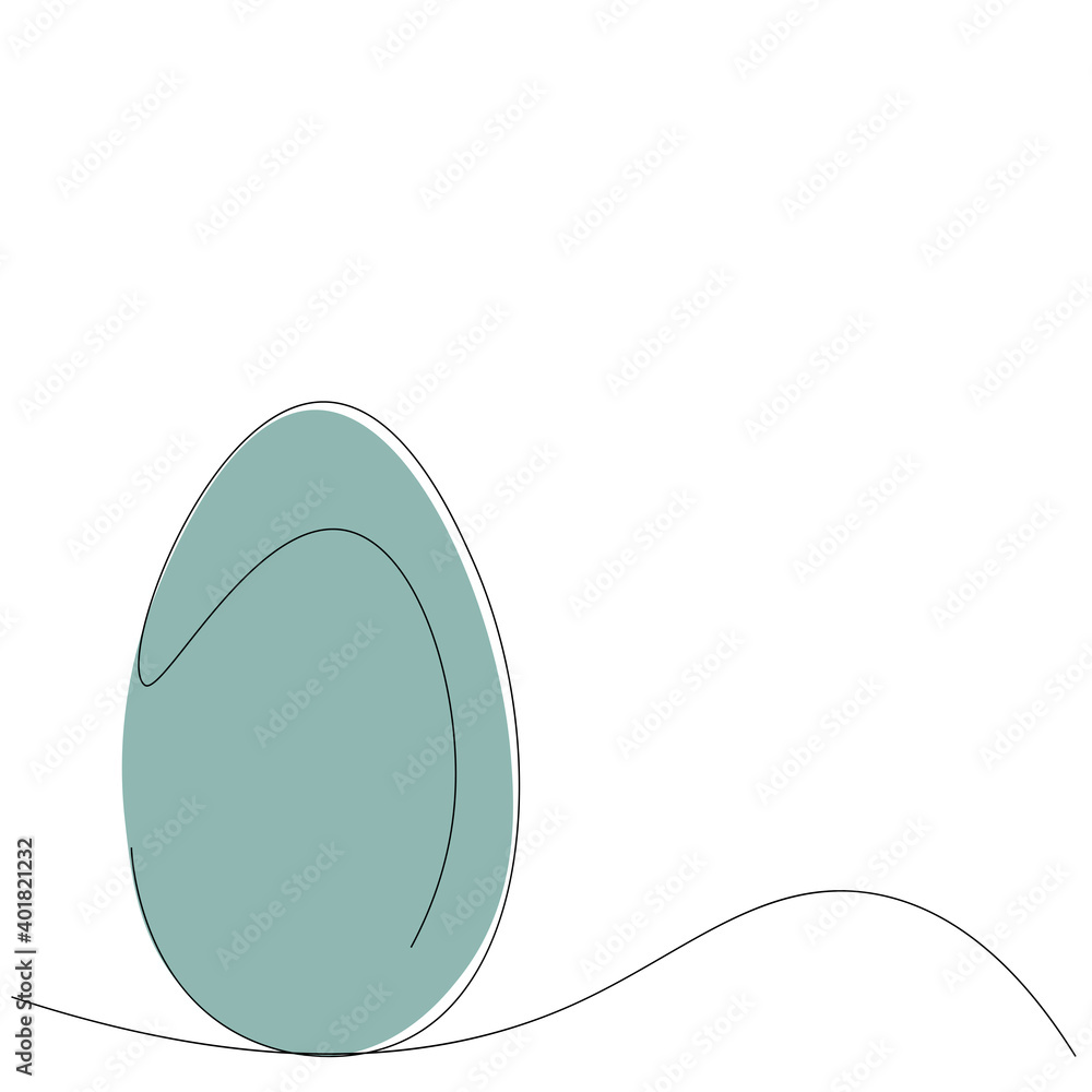 Easter egg on white background, vector illustration Easter egg on white background, vector illustration