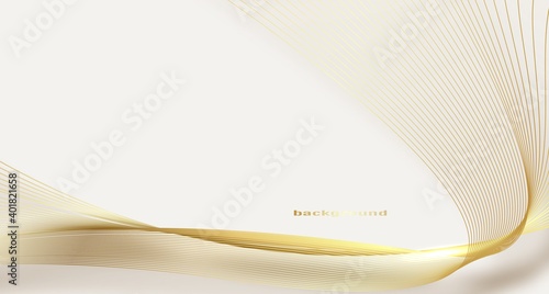 Abstract gold light threads background