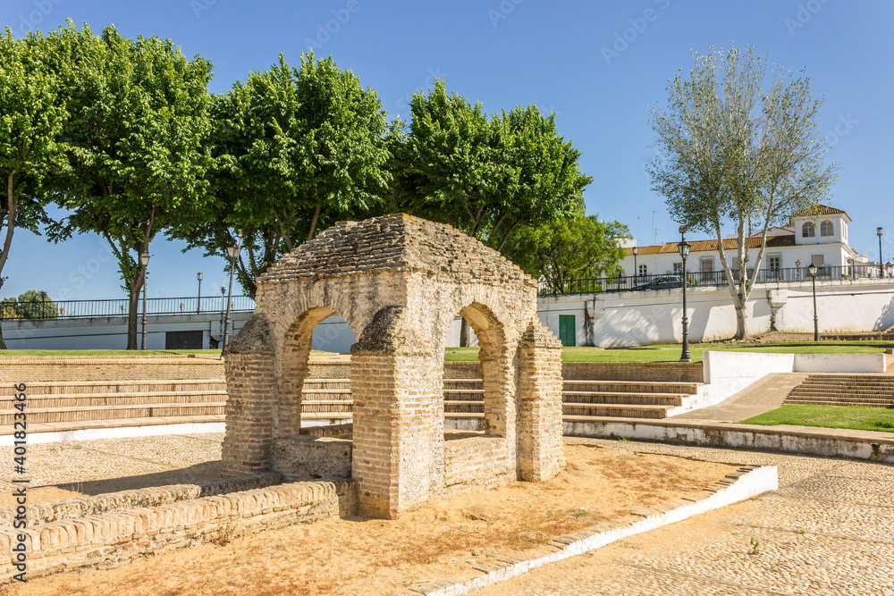 Palos de la Frontera, Spain. The Fontanilla, a former water fountain, which provided the water for the ships of Christopher Columbus's first voyage