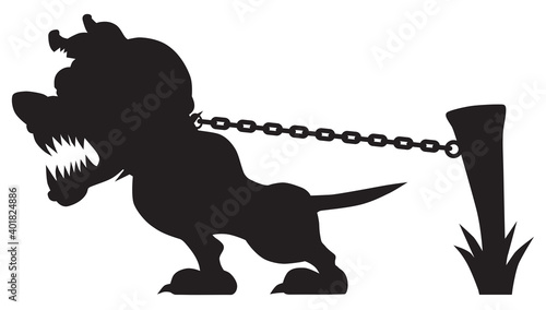 Guard Dog in Silhouette
