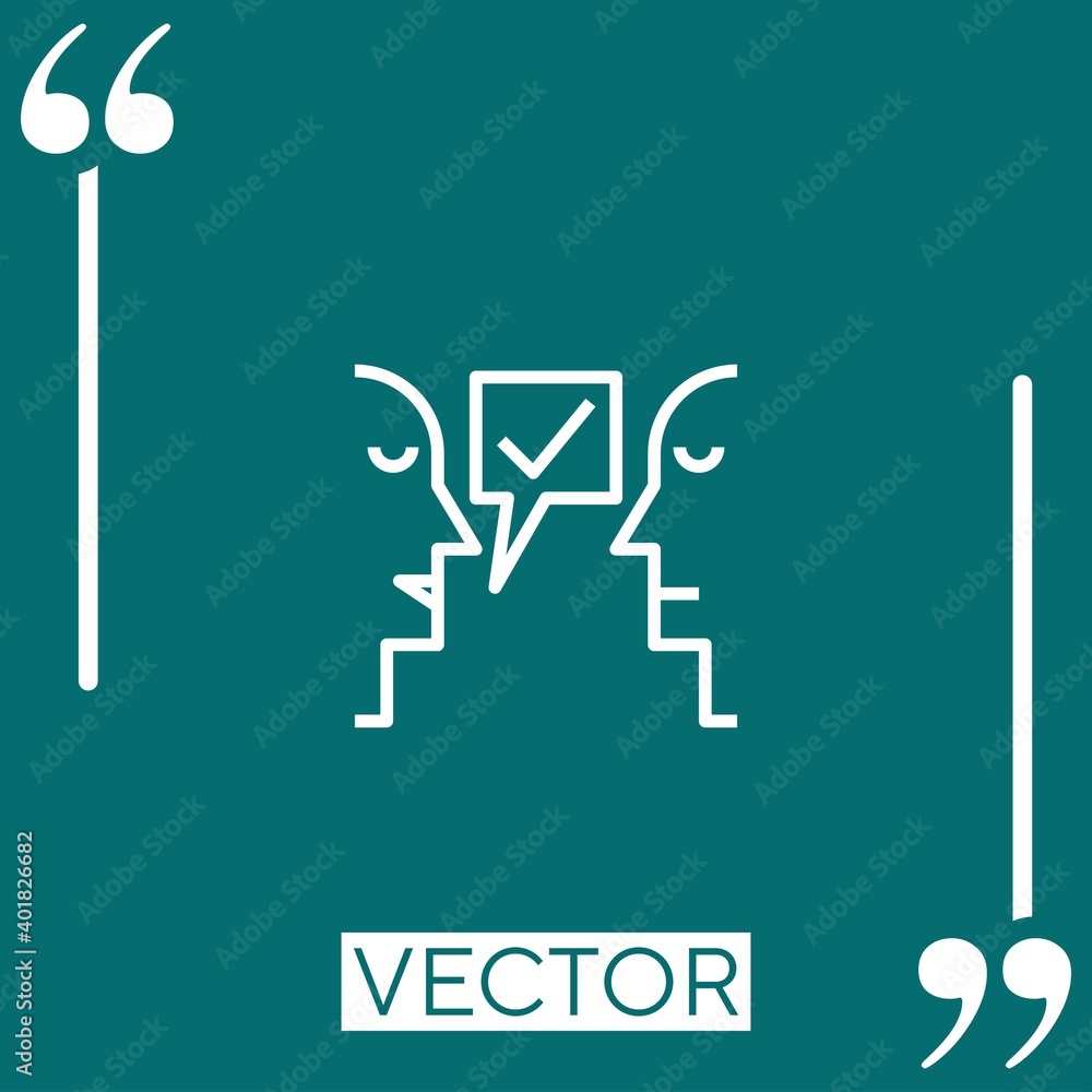 suggestion vector icon Linear icon. Editable stroke line suggestion vector icon Linear icon. Editable stroke line