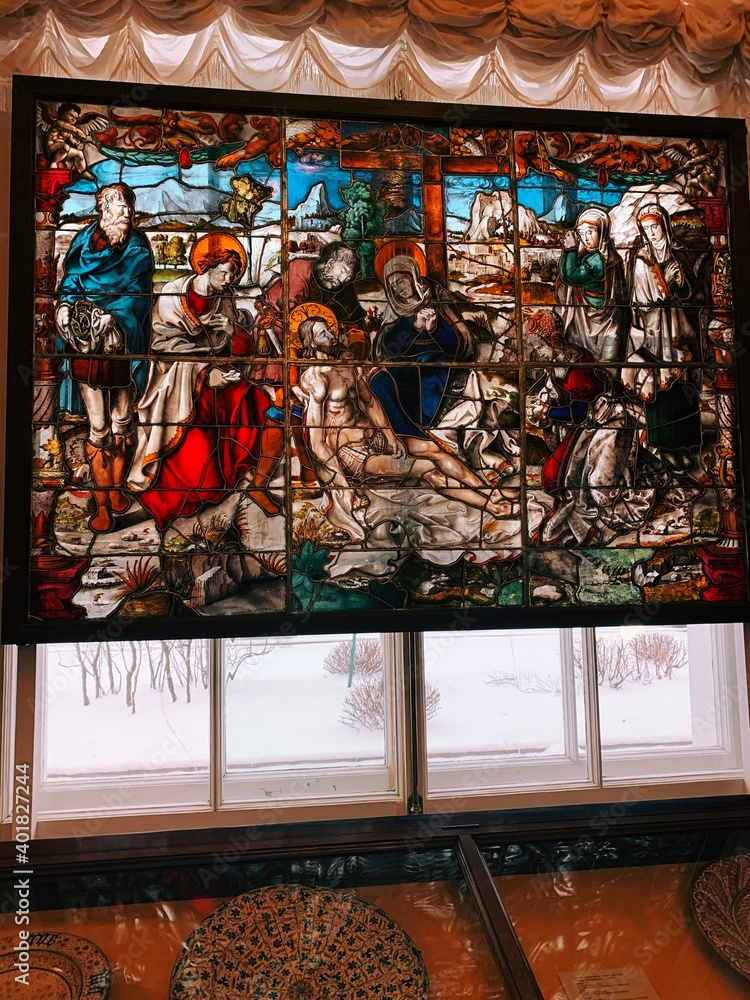 Obraz premium stained glass window