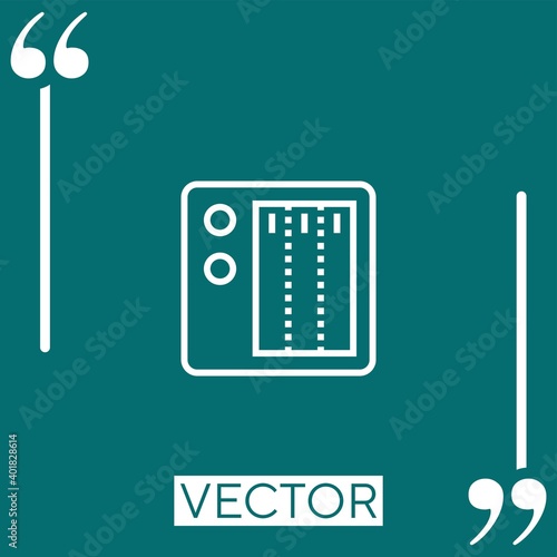 nas vector icon Linear icon. Editable stroke line