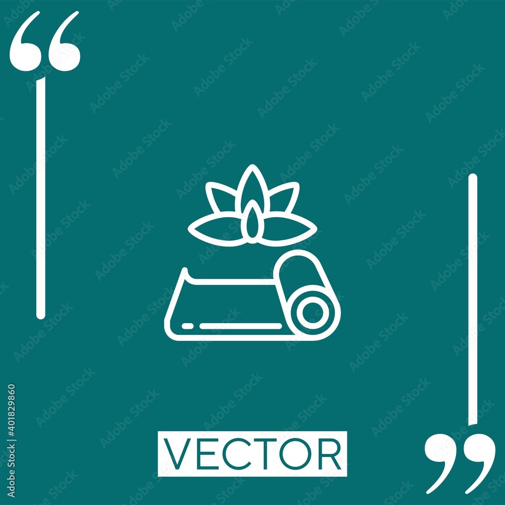 yoga vector icon Linear icon. Editable stroke line yoga vector icon Linear icon. Editable stroke line
