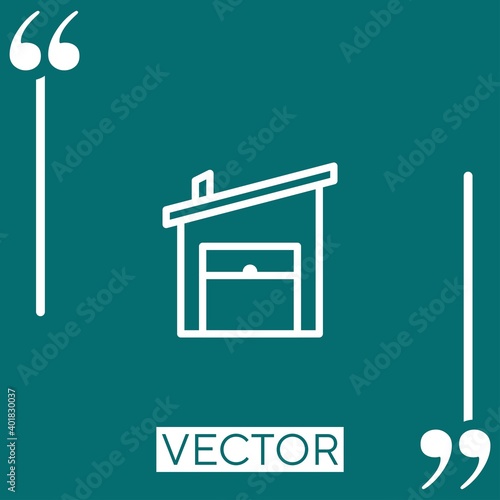 fabric vector icon Linear icon. Editable stroke line