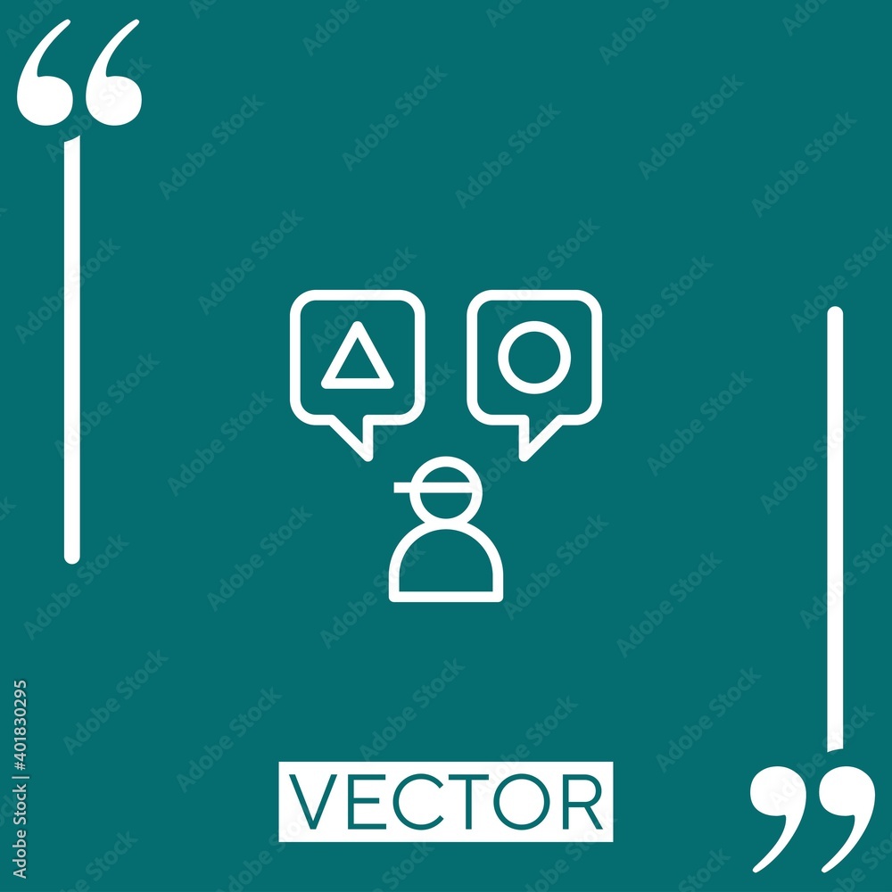 options vector icon Linear icon. Editable stroked line options vector icon Linear icon. Editable stroked line