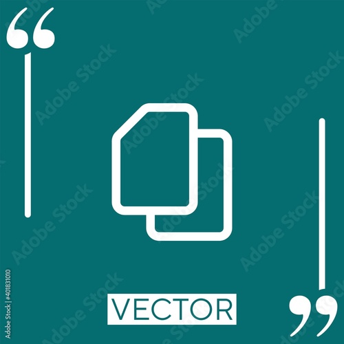 dual sim vector icon Linear icon. Editable stroke line
