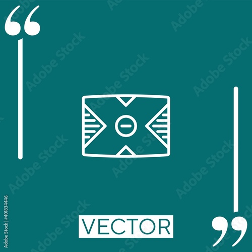 microsoft vector icon Linear icon. Editable stroked line