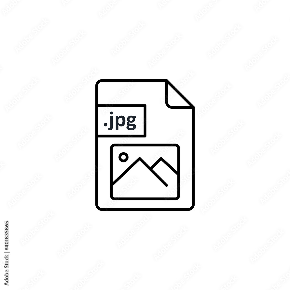 JPG file icon. Icon design for extension files, folders and documents. Vector JPG file icon. Icon design for extension files, folders and documents. Vector