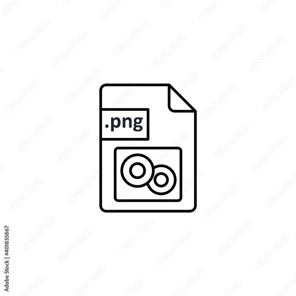 Png file icon. Icon design for extension files, folders and documents. Vector Png file icon. Icon design for extension files, folders and documents. Vector