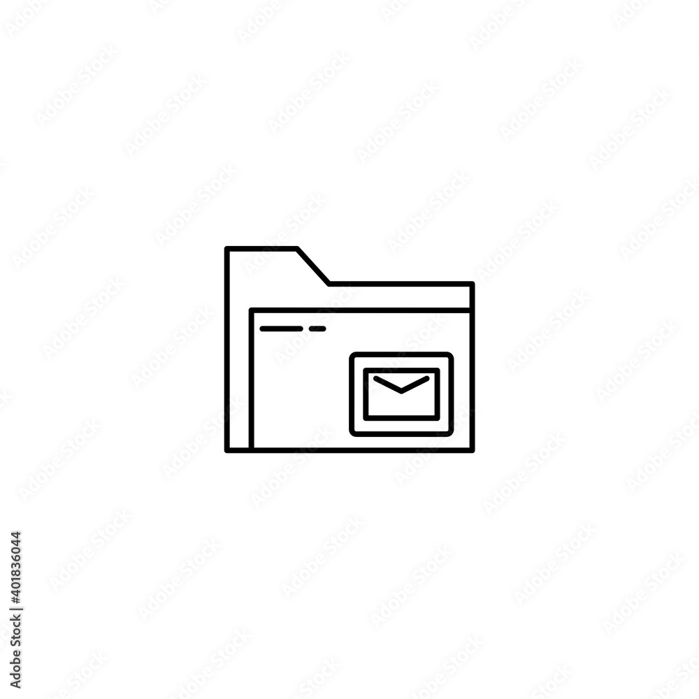 Message folder icon. Icon design for extension files, folders and documents. Vector Message folder icon. Icon design for extension files, folders and documents. Vector