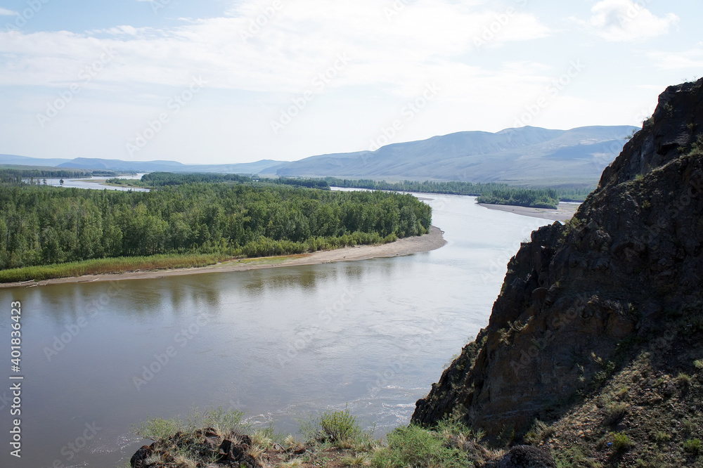 Yenisei River, Tuva, Kyzyl, Siberia, steppes, Russia