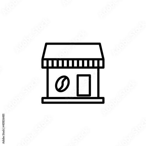 Coffee shop icon. Icon design for cafes and restaurants. Vector