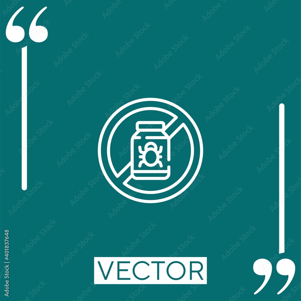 pesticide vector icon Linear icon. Editable stroked line pesticide vector icon Linear icon. Editable stroked line