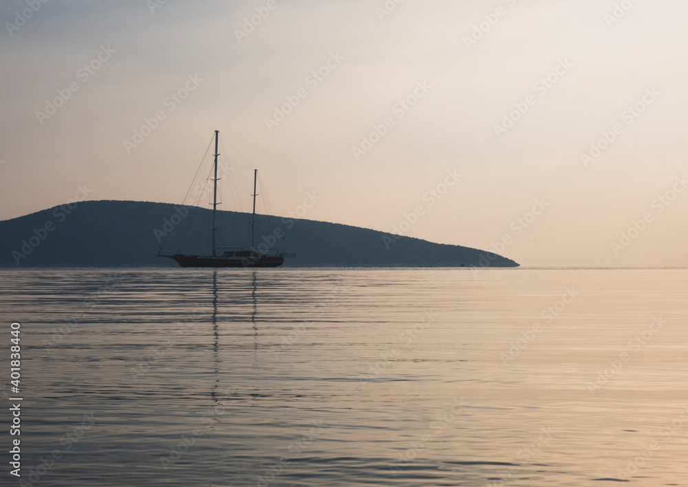 A peaceful yacht from the south of Turkey