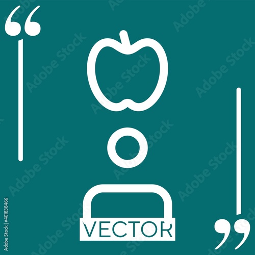 newton vector icon Linear icon. Editable stroked line