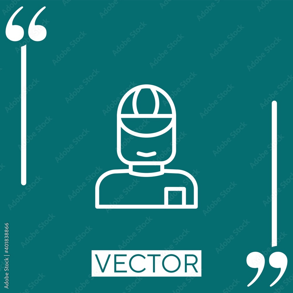 delivery vector icon Linear icon. Editable stroked line