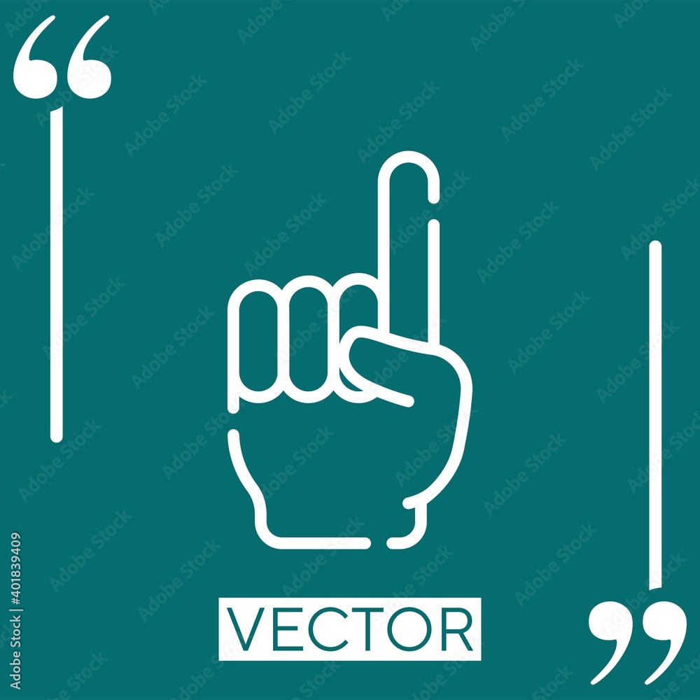 pointing up vector icon Linear icon. Editable stroke line pointing up vector icon Linear icon. Editable stroke line