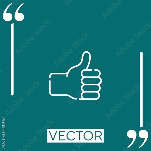 like vector icon Linear icon. Editable stroke line