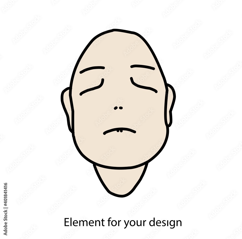 human face. Mask. Isolate on a white background. Faceless. God of death human face. Mask. Isolate on a white background. Faceless. God of death